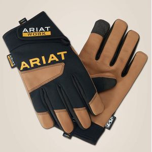 Ariat Women's Flexpro Waterproof Work Glove - Brown / Black