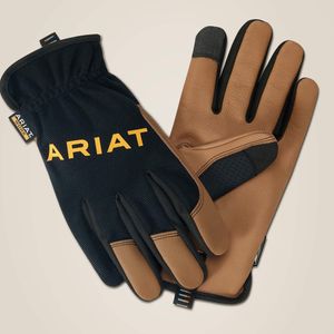 Ariat Men's FlexPro Driver Work Glove - Black/Brown