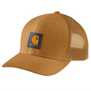 Carhartt Twill Meshback Logo Patch Cap - Brown