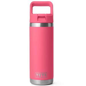 Yeti Rambler 532ml(18oz) Bottle with Straw Cap - Tropical Pink