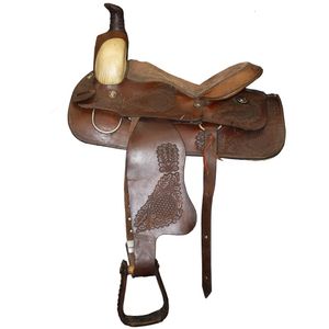 Used High Horn Western Saddle 16" FQH - Brown