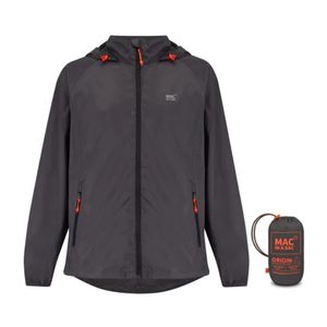 Mac In A Sac Unisex Origin II Packable Waterproof Jacket - Charcoal