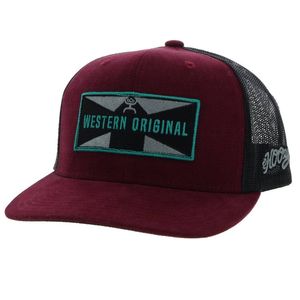 Hooey Unisex Holley Trucker Hat - Maroon / Black