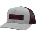 Hooey-Unisex-Lockup-Trucker-HT---Grey---Maroon