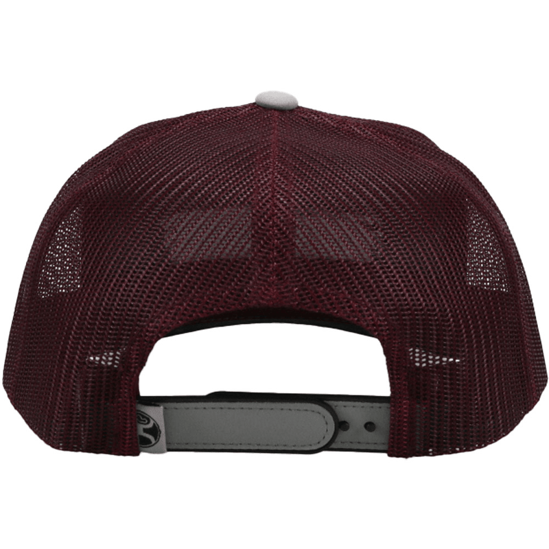 Hooey-Unisex-Lockup-Trucker-HT---Grey---Maroon