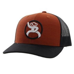 Hooey Unisex Strap Roughy Trucker Hat - Orange / Black