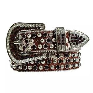 Angel Ranch Calf Hair Crystal Belt - Brown