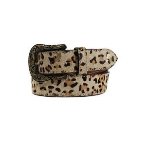 Angler Ranch Cheetah Calf Hair Belt - Brown