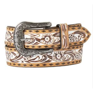 Angel Ranch Floral White Stain - Tan
