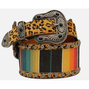 Angel Ranch Serape Leopard Belt