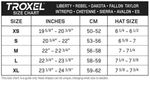 troxel-dakota-size-chart