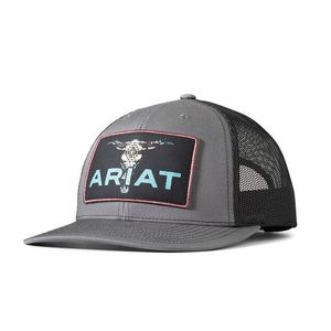 Ariat Bull Skull Cap - Charcoal