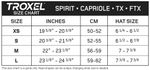 troxel-spirit-size-chart