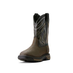 Ariat Men's Big Rig Boa Work Boot - Iron Coffee/Black