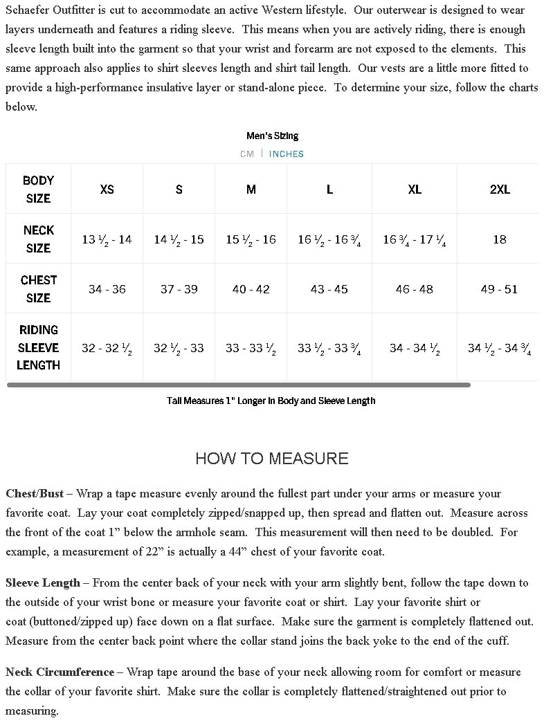 schaefer-mens-rangewax-summit-jacket-size-chart