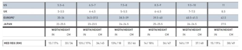 ariat-langdale-size-chart