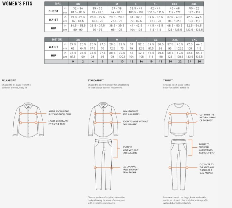 royal-robbins-womens-size-chart