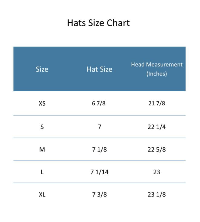 Ariat-Straw-Hat-Size-Chart