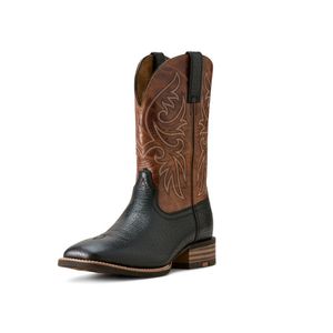 Ariat Men's Slingshot Cowboy Boots - Black Adobe/Dark Tan