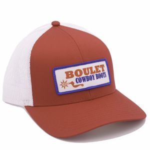 Boulet Structured Mesh Back Trucker Cap - Red