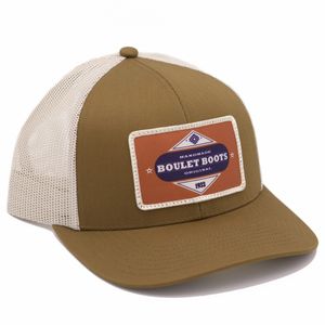 Boulet Structured Mesh Back Trucker Cap - Caramel