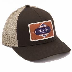 Boulet Structured Mesh Back Trucker Cap - Brown
