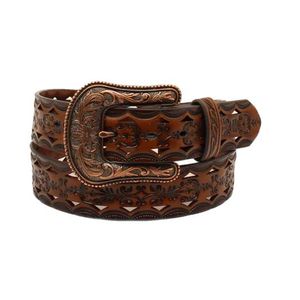 Ariat Women's Leather Design Belt - Brown