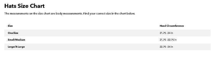 Hat-size-chart