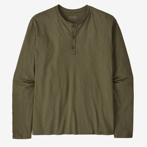 Patagonia Men's Organic Cotton Lightweight Henley - Basin Green
