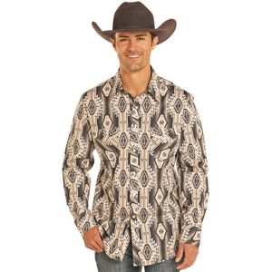 Panhandle Men's RR Woven Shirt - Dark Brown