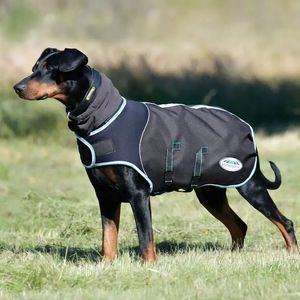 Weatherbeeta Ultra Cozi II 100g Dog Coat - Charcoal/Teal Blue/White