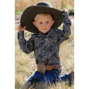 Cinch Toddler Plain Weave Print - Black