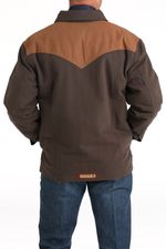 Cinch-Men-s-Canvas-Trucker-Jacket---Brown