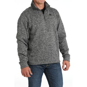 Cinch Men's 1/4 Zip Sweater - Grey