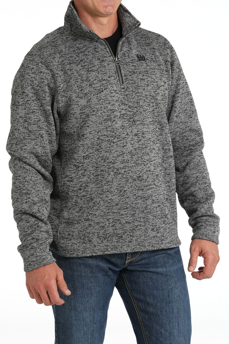 Cinch-Men-s-1-4-Zip-Sweater---Grey