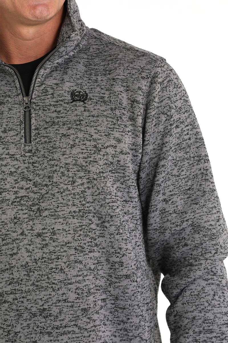 Cinch-Men-s-1-4-Zip-Sweater---Grey