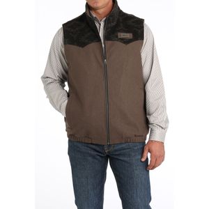 Cinch Men's Wooly Vest - Brown