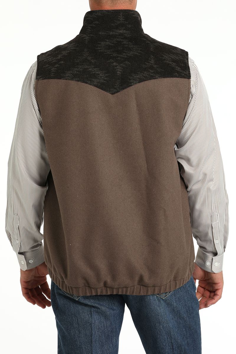 Cinch-Men-s-Wooly-Vest---Brown