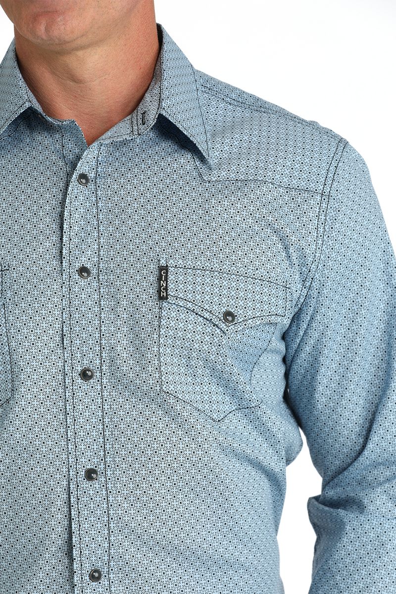 Cinch-Men-s-Modern-Fit-Long-Sleeve-Plaid---Light-Blue