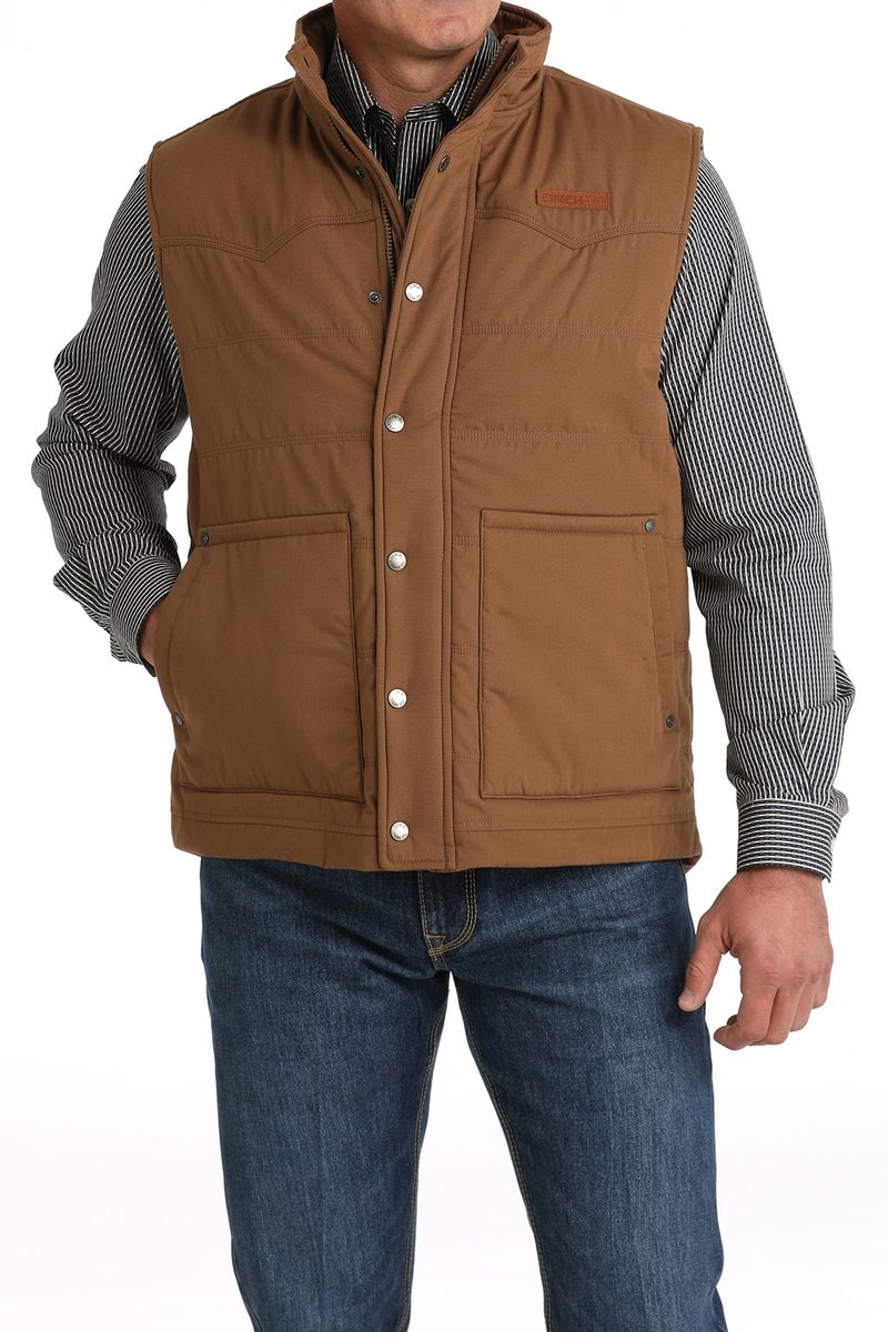 Cinch-Men-s-Vest---Brown