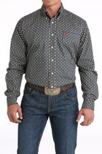 Cinch-Men-s-Stretch-Plain-Weave-Long-Sleeve---Navy