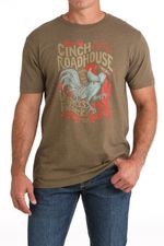 Cinch-Men-s-Short-Sleeve-Premium-Heather-Tee---Brown