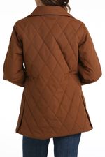 Cinch-Women-s-Barn-Coat-With-Hood---Brown