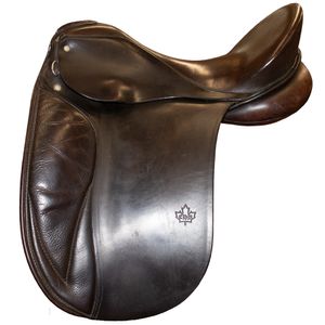 Used Schleese Dressage Saddle - Brown 18.5"/Med