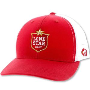 Hooey Unisex Lone Star Trucker Hat - Red / White