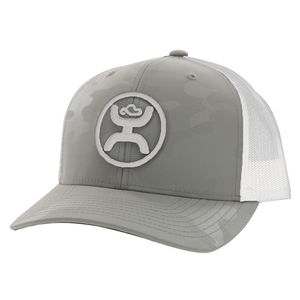 Hooey Unisex O Classic Hat - Grey Camo / White