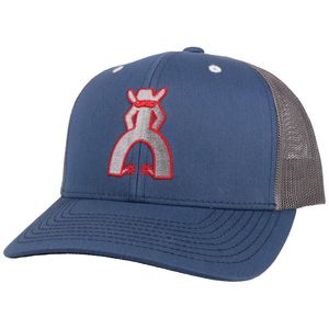 Hooey Unisex Punchy Trucker Hat - Blue / Grey / Red