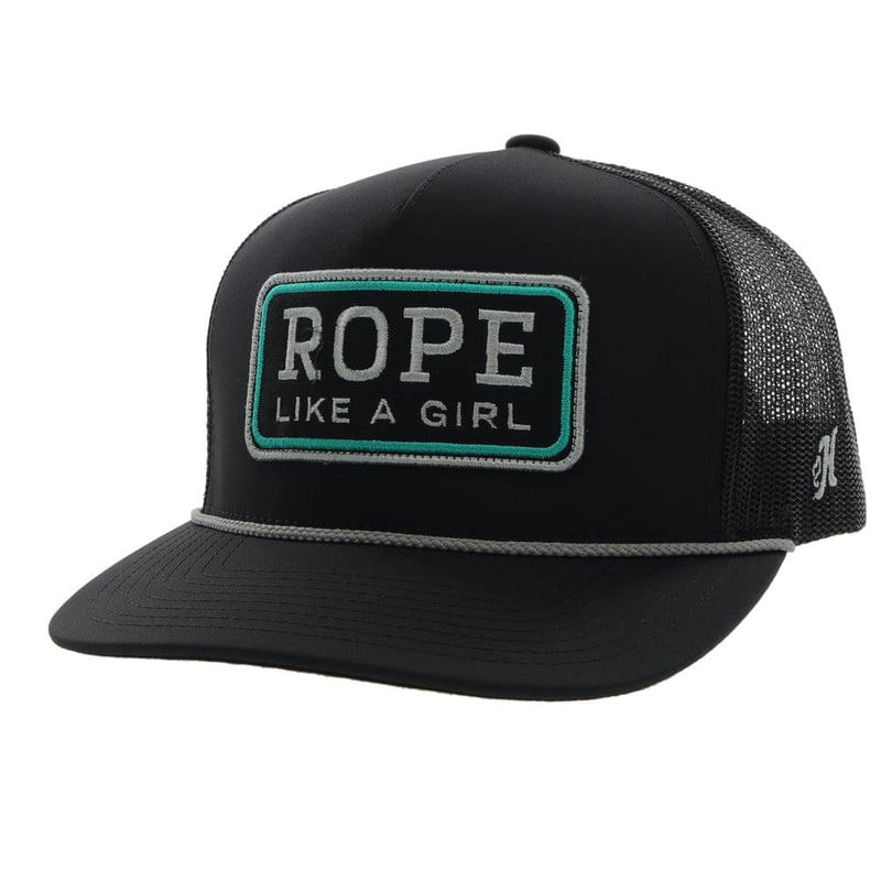 Hooey-Rope-Like-A-Girl-Hat---Black---Turquoise