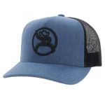 Hooey-Unisex-Strap-Roughy-Trucker-Hat---Denim---Charcoal