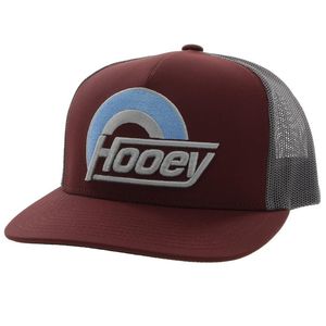 Hooey Unisex Suds Trucker Hat - Maroon / Grey
